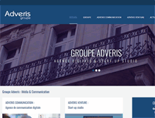 Tablet Screenshot of groupe-adveris.com